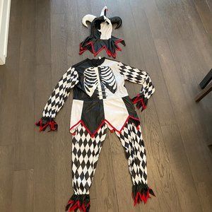 Jester Halloween Costume Child Size  Medium-Large *issues*